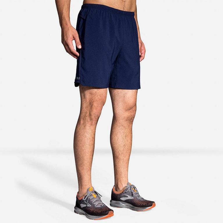 Brooks Sherpa 7 2-In-1 - Mens Running Shorts - Blue (46502ZBGC)